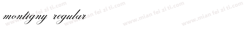 montigny regular字体转换
